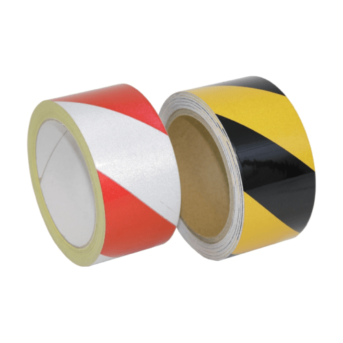 Safety Marking Tape also known as 'Reflective Zebra Tape' 